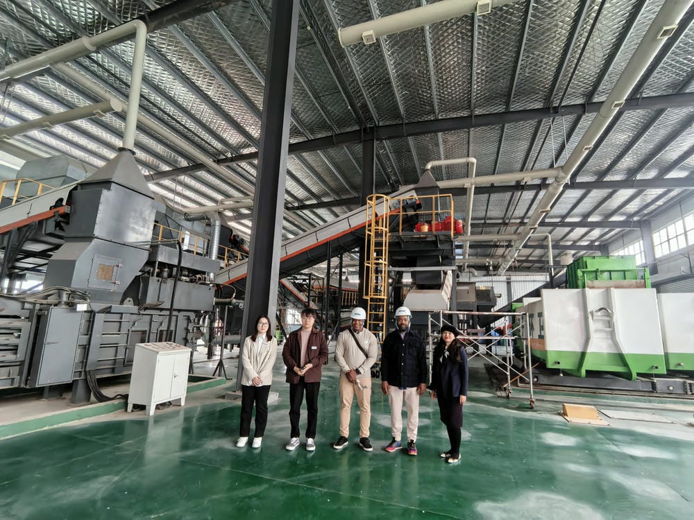 The client visited the project in operation.